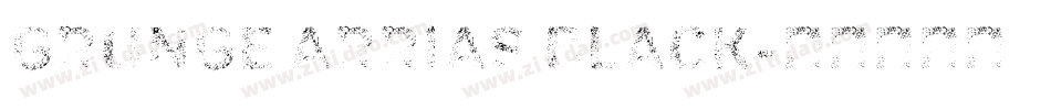 Grunge Arrias Black字体转换